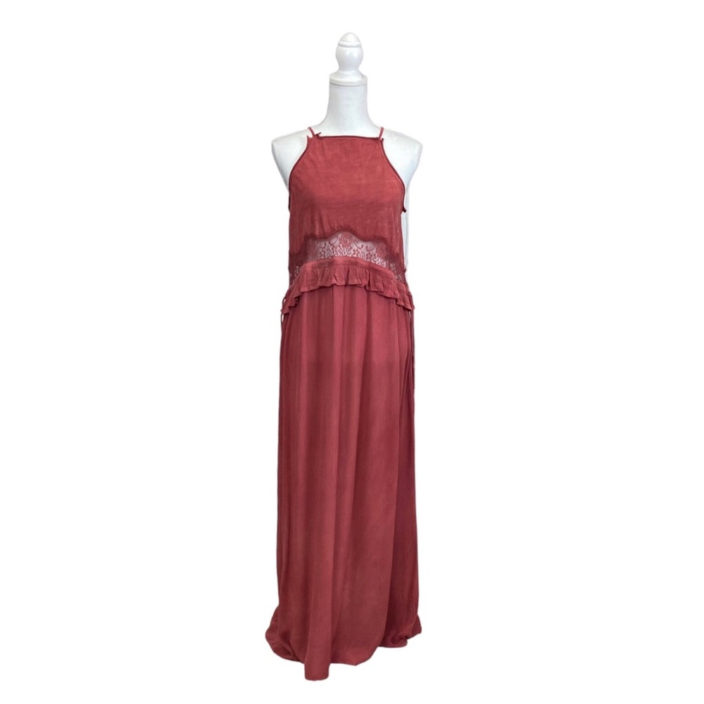 Mustard‎ Seed Women’s Sleeveless Boho Mineral Wash Maxi Dress Size Medium